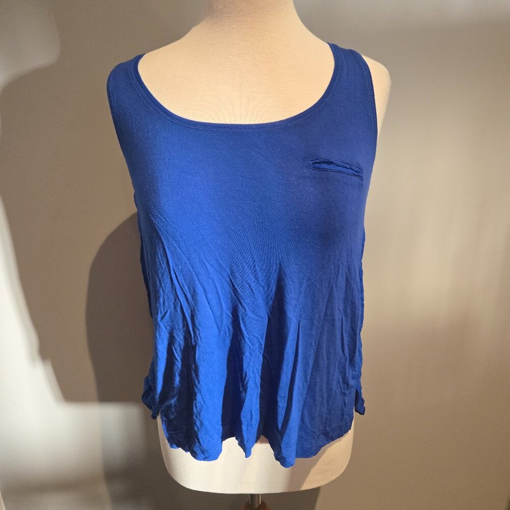Dex Clothing Women’s Sleeveless Pocket Tank | Size Small | Royal Blue
